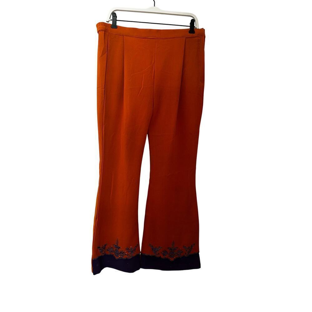 Vintage rare y2k orange and purple flared pants